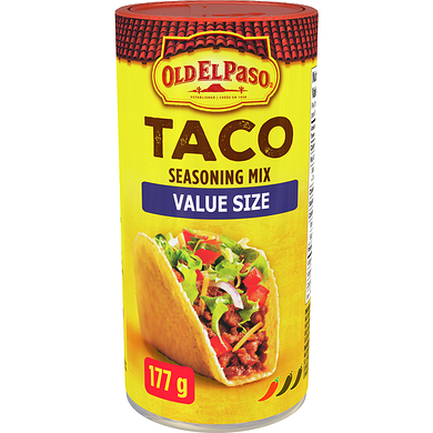 OLD EL PASO
Taco Seasoning Mix, Value Size
177 g