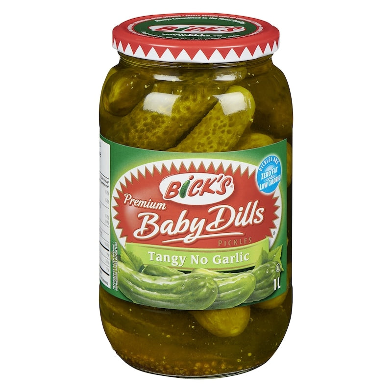 Bicks Premium Baby Dills Pickles Tangy No Garlic