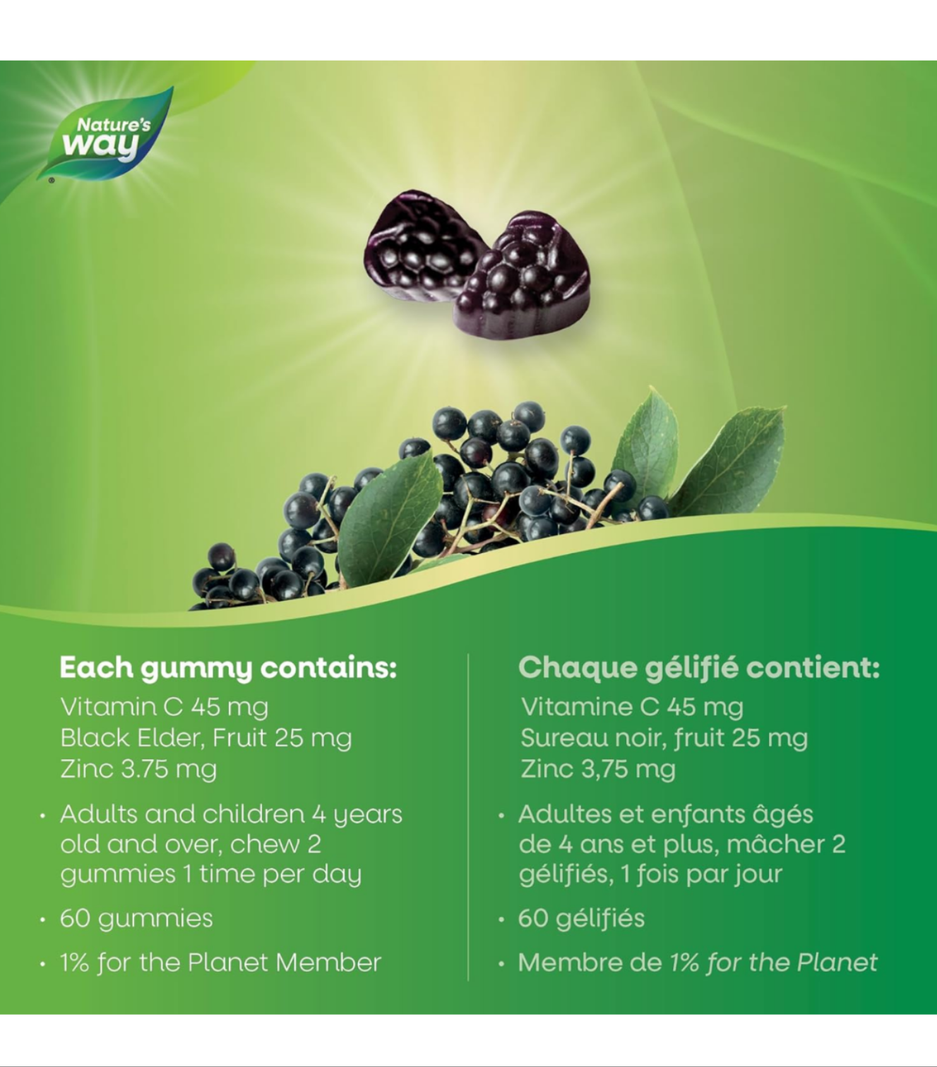 Nature's Way Sambucus Elderberry Gummies