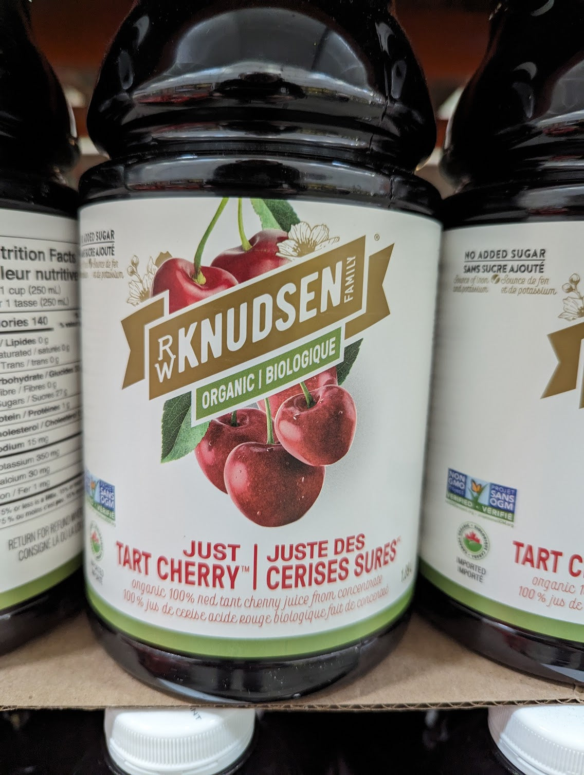 Tart Cherry Juice Organic 100% Tart Red Cherry Juice 1.89 L R.W. Knudsen