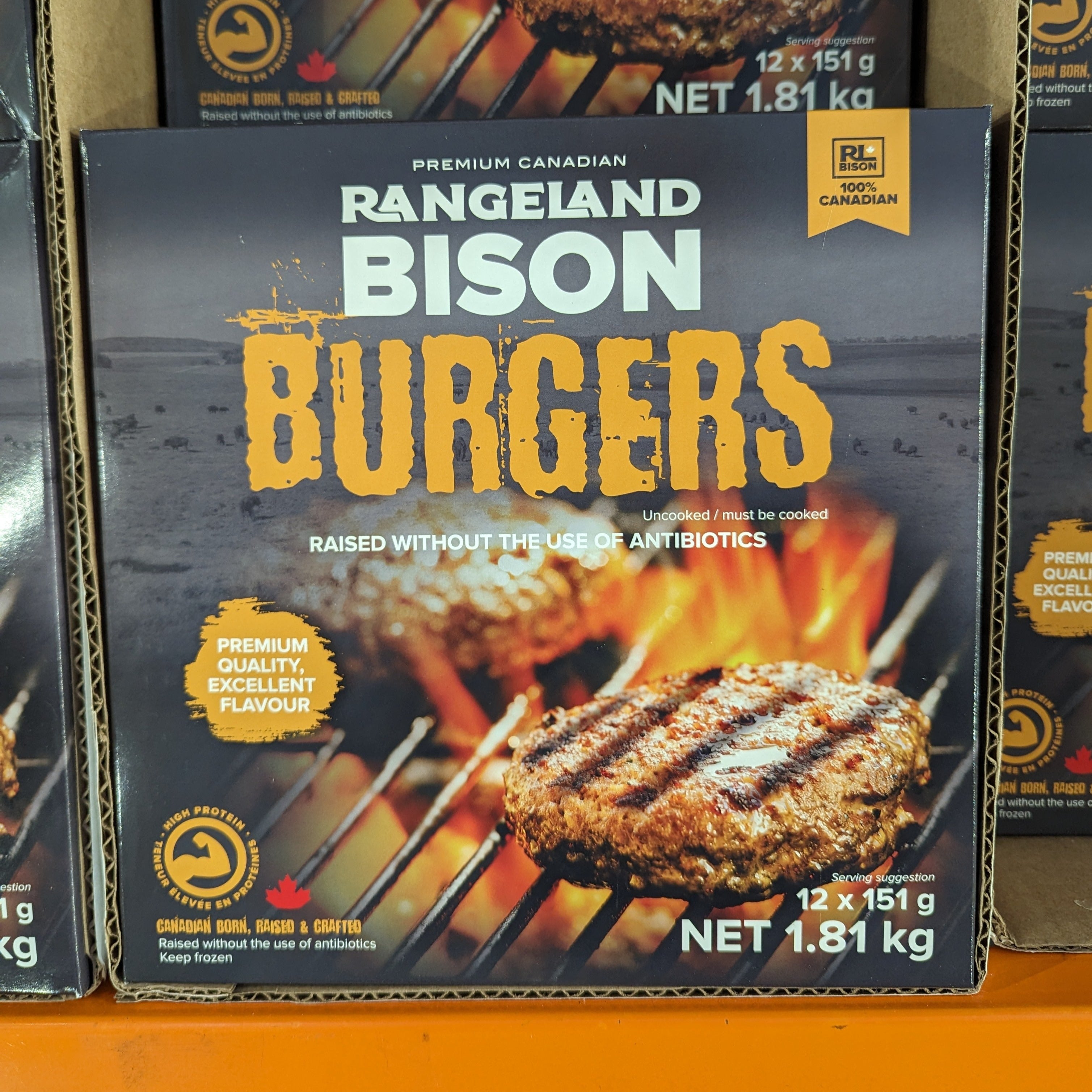 Rangeland Bison Burgers 12pk