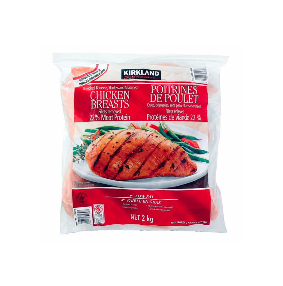 Kirkland Signature Boneless Skinless & Seasoned Chicken Breast
