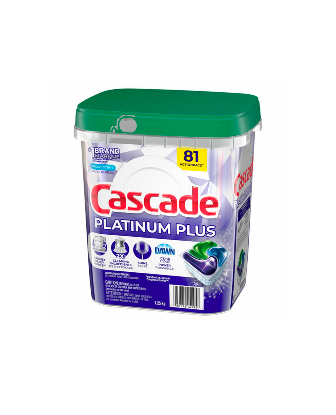 Cascade Platinum ActionPacs Dishwasher Detergent Pods