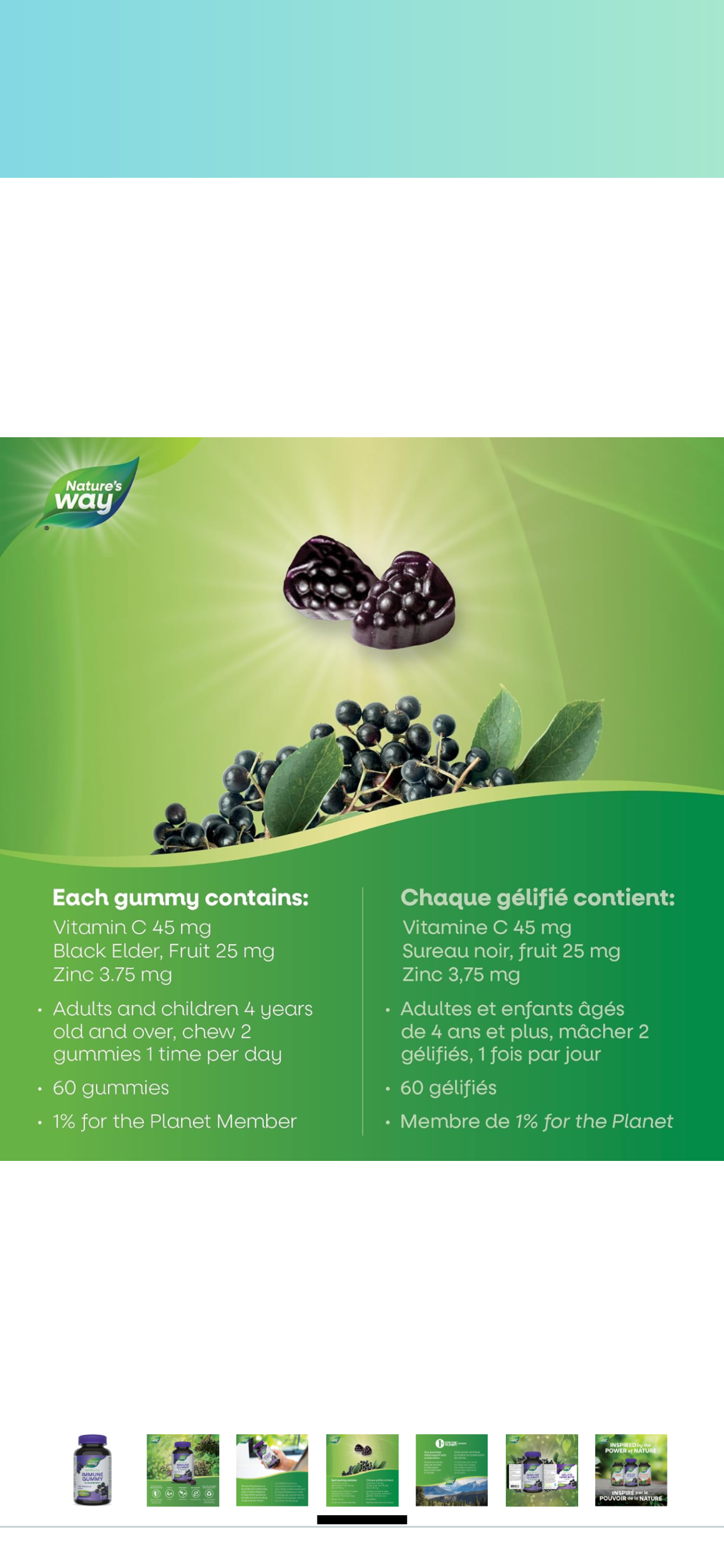 Nature's Way Sambucus Elderberry Gummies