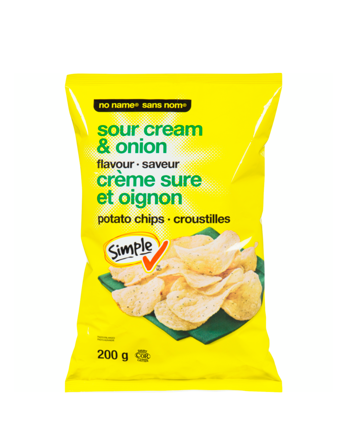 No Name Sour Cream & On Potato Chip