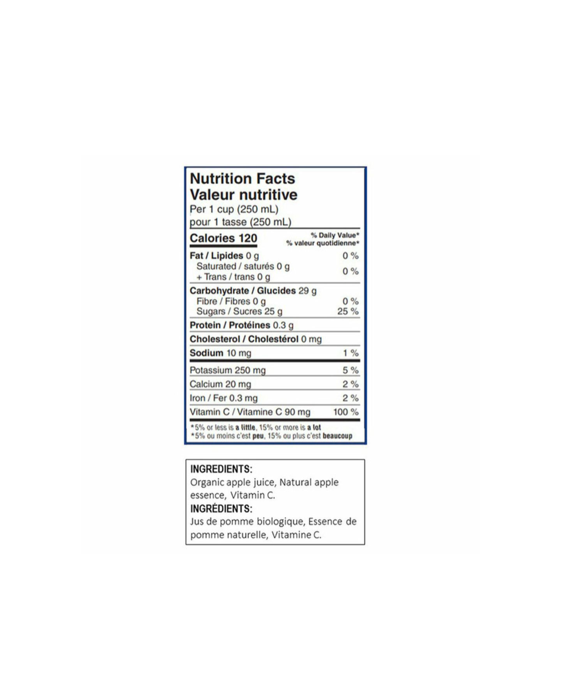 SunRype Organic Apple Juice 12x1L