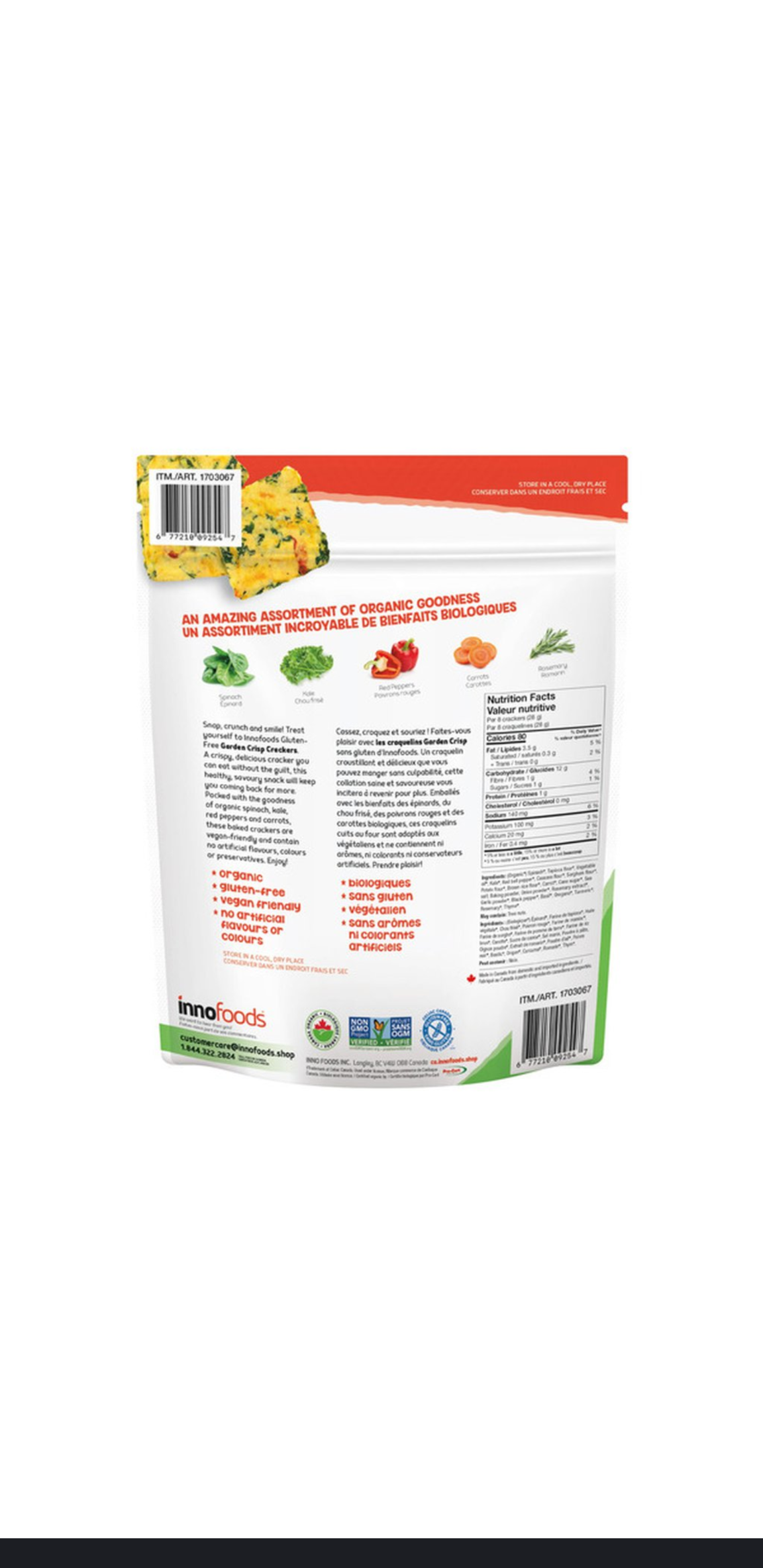 Inno Foods Organic Vegetable Crackers