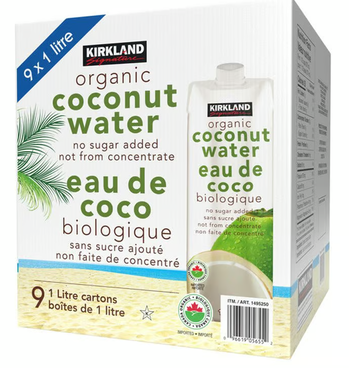 Kirkland Signature Organic Coconut Water (9x1L)