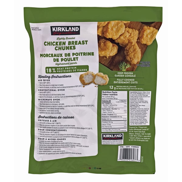 Kirkland Signature Breaded Chicken Chunks