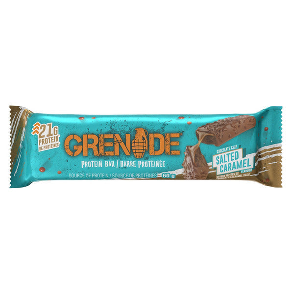 Grenade Chocolate Chip Salted Caramel Flavored Protein Bars Item: 4160015 14 x 60 g