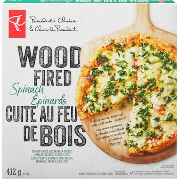 President’s Choice Wood Fired Spinach Pizza