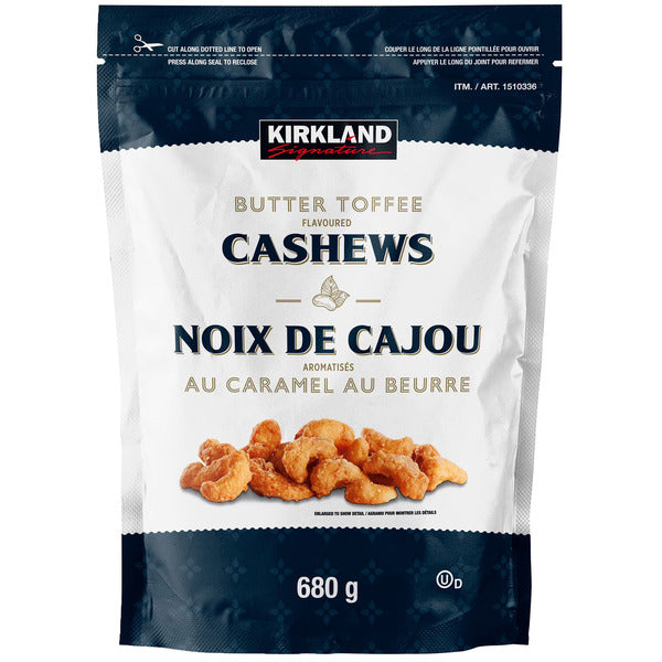 Kirkland Signature Butter Toffee Flavoured Cashews 680 g