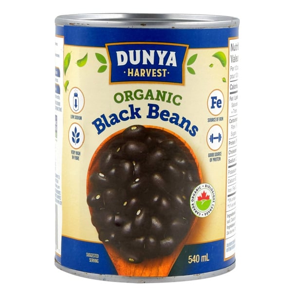 Dunya Harvest Organic Black Beans  (8 x 540 ml)