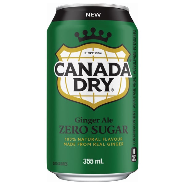 Canada Dry Zero Sugar Ginger Ale 32x355ml