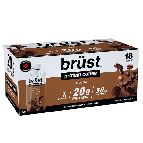 Brüst Protein Coffee Mocha 330 ml • 18 x 330 ml