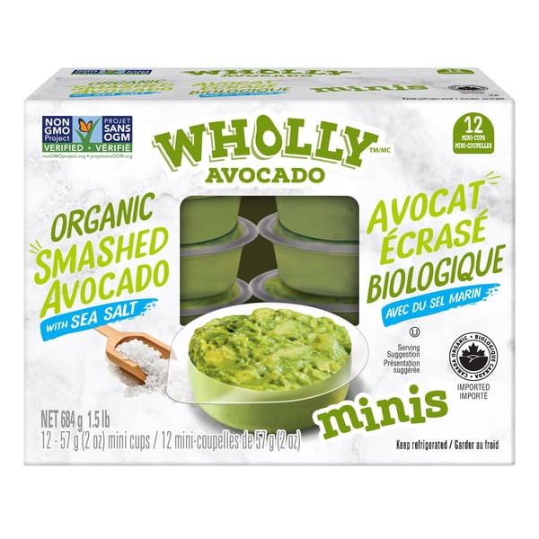 WHOLLY Organic Smashed Avocado 57 g • 12 x 57 g