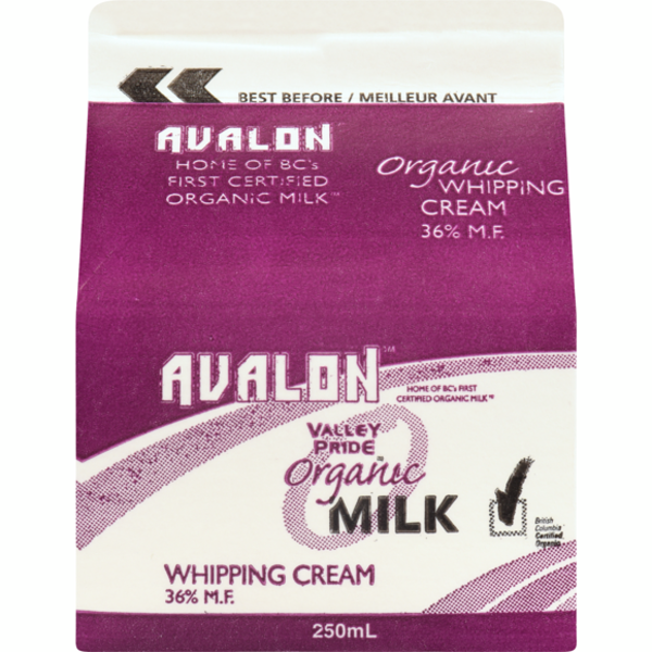 Valley Pride Organic Whipping Cream 250 ml