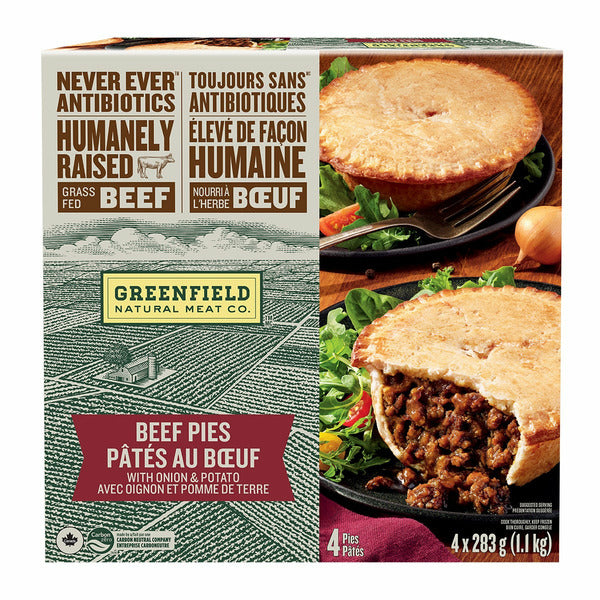 Greenfield Natural Meat Co. Beef Pies with Onion & Potato