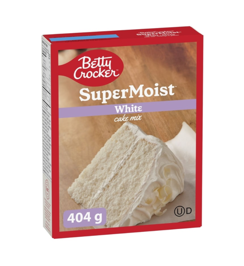 Betty Crocker SuperMoist Cake Mix, White (404 g)