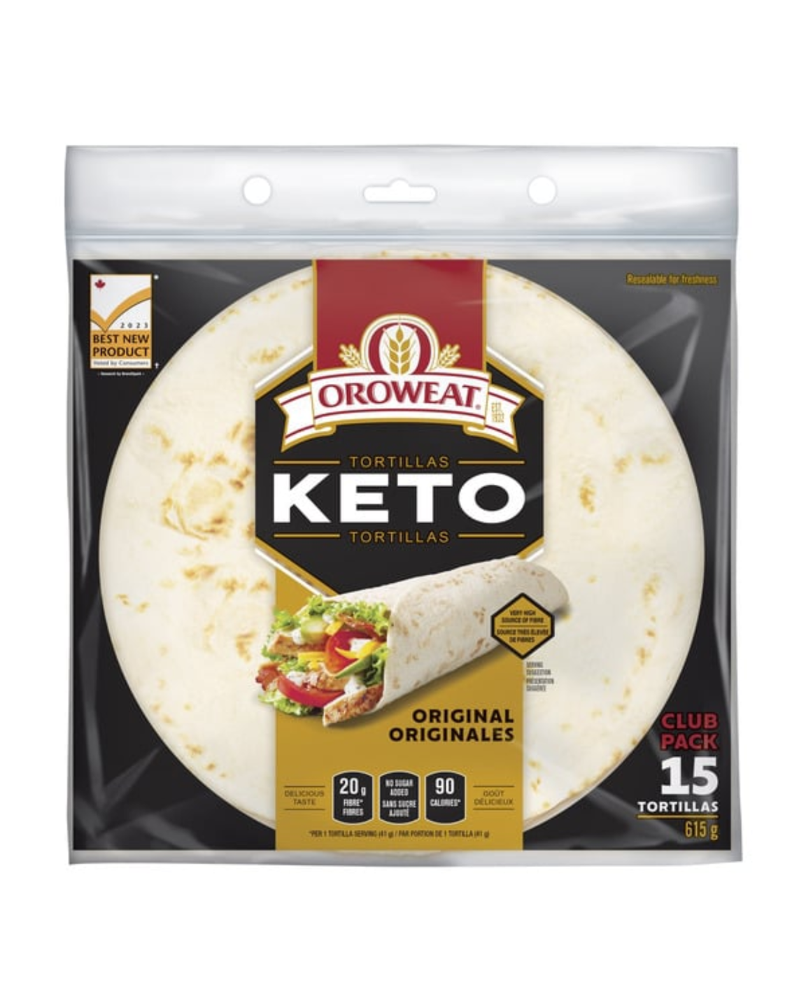 Oroweat Original Keto Tortillas