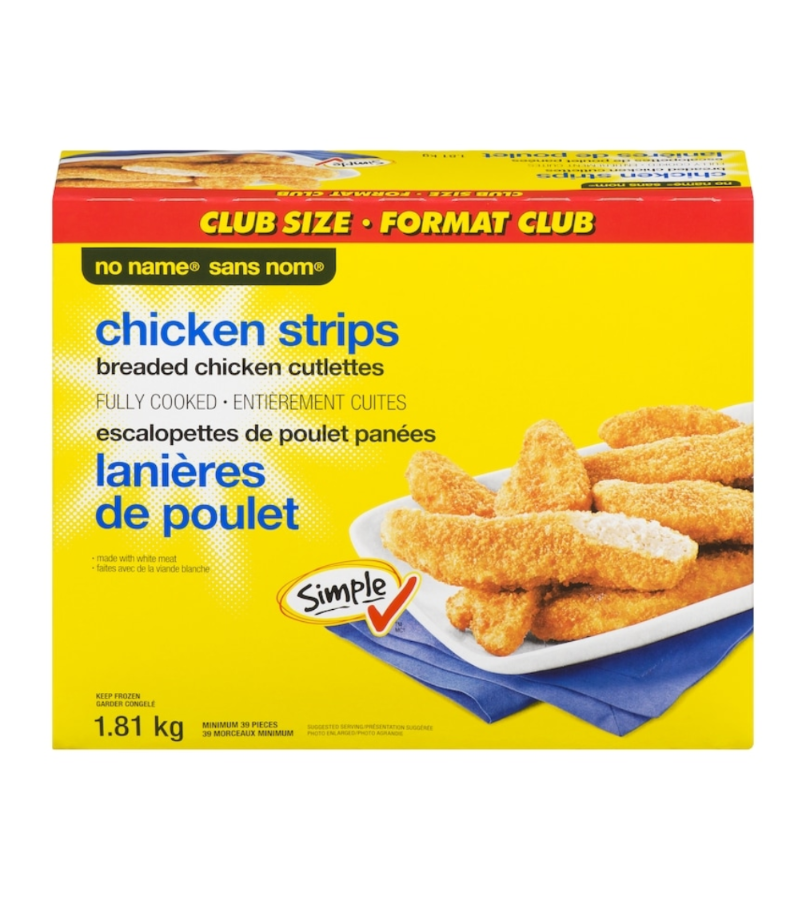No Name Chicken Strips Club Size