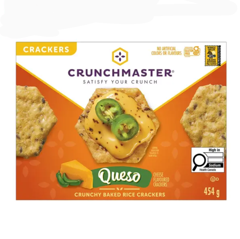 Crunchmaster Queso Cheese Flavoured Crackers