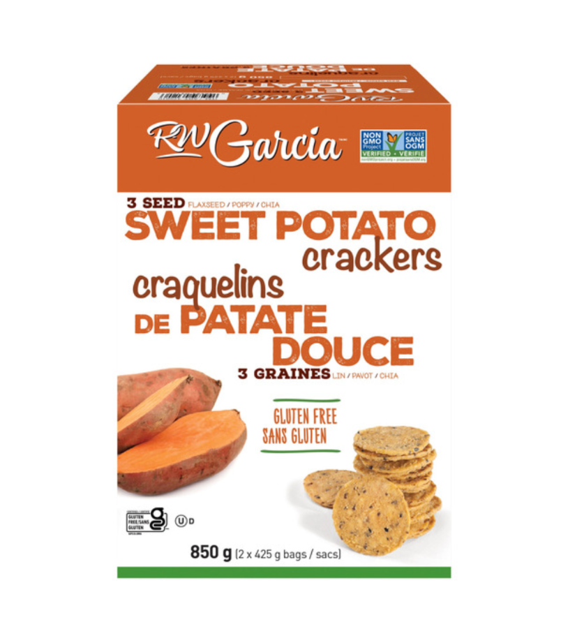 RW Garcia 3 Seed Sweet Potato Crackers