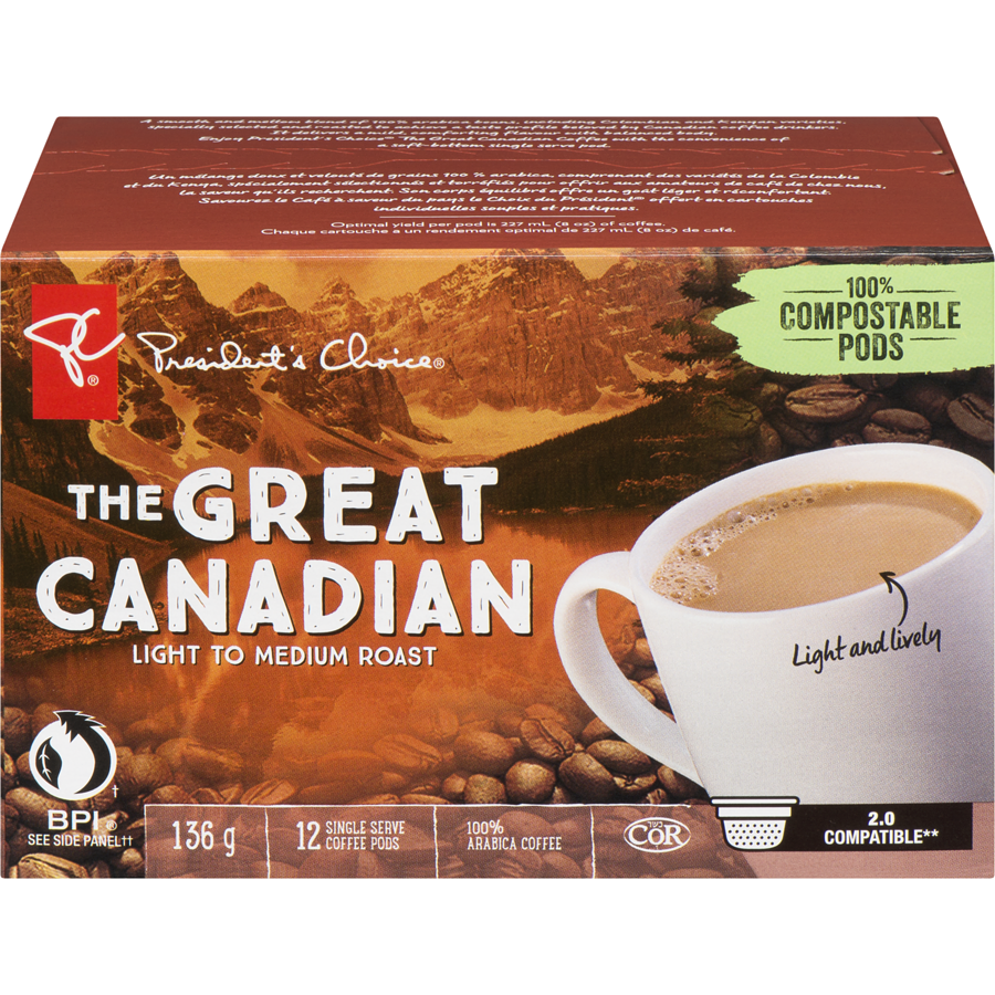 President's Choice The Great Canadian Coffee Single Serve Coffee Pods