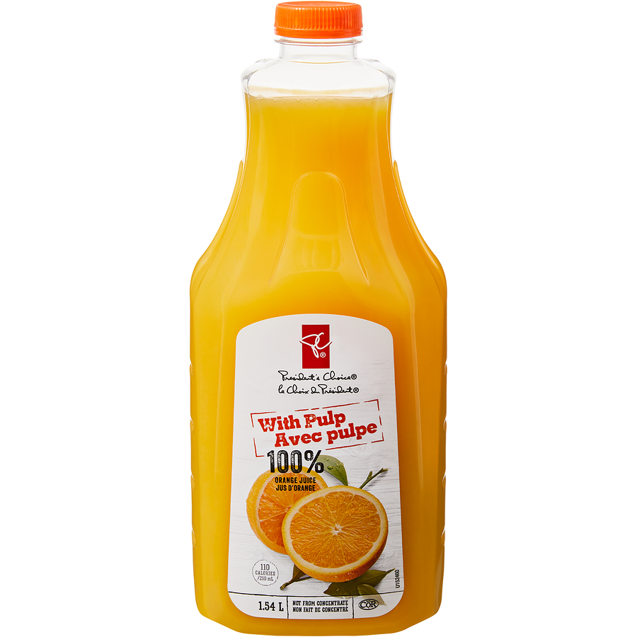 President's Choice Orange Juice With Pulp