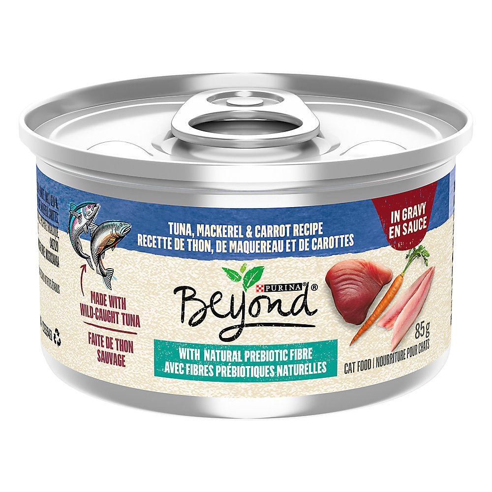Purina Beyond Grain Free Adult Cat Food - Tuna, Mackerel & Carrot In Gravy Recipe