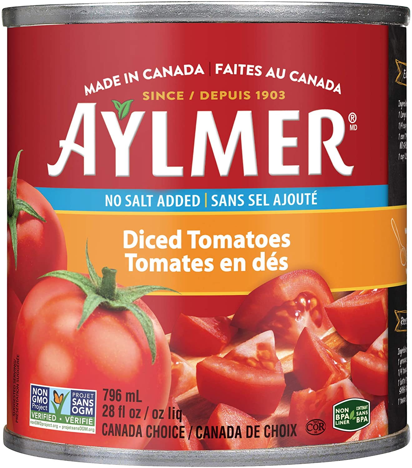 Aylmer Diced Tomatoes (8 pack)