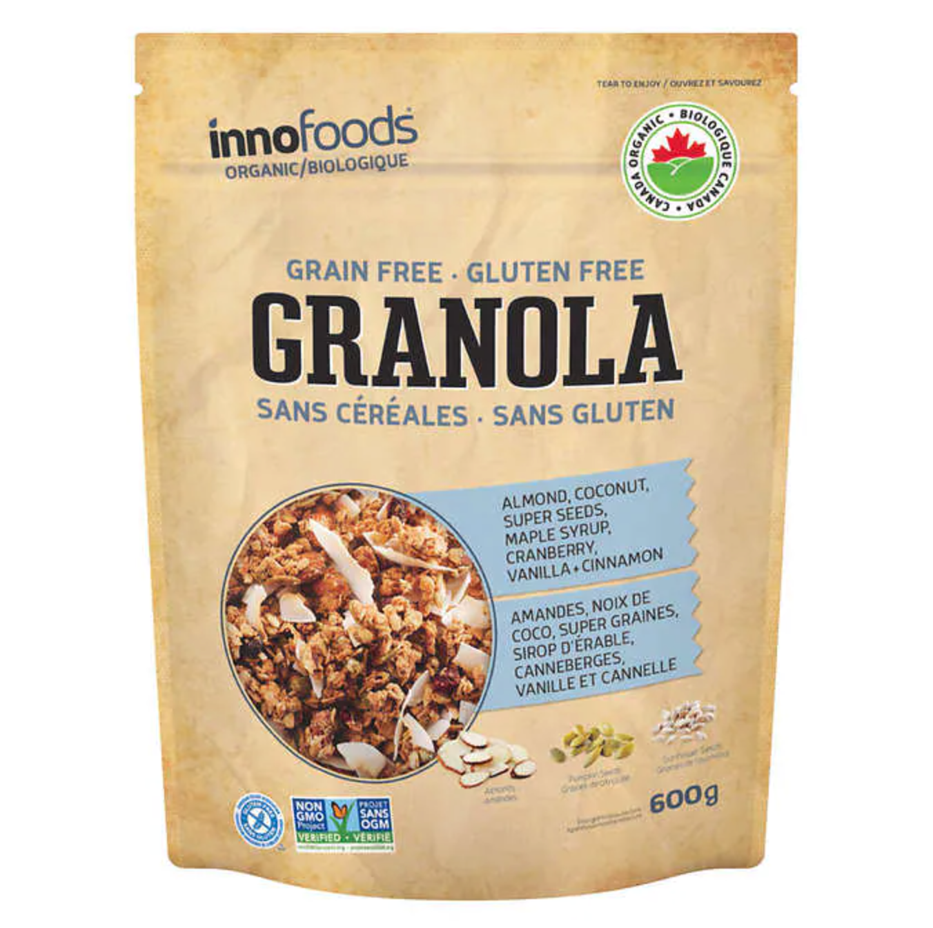 Inno Foods organic grain free granola