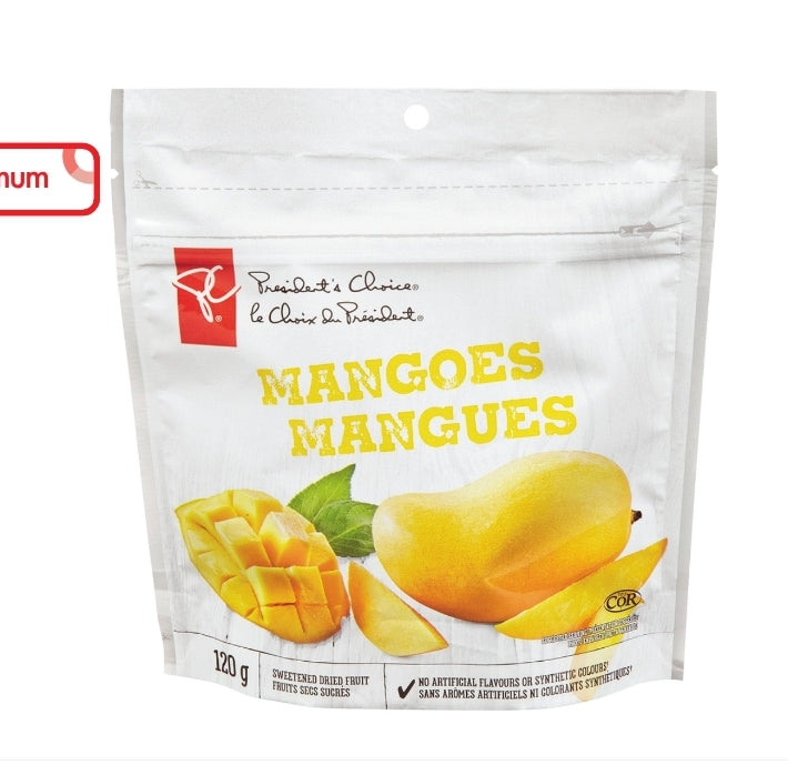 President's Choice Sweetened Dried Mangoes (120 g)