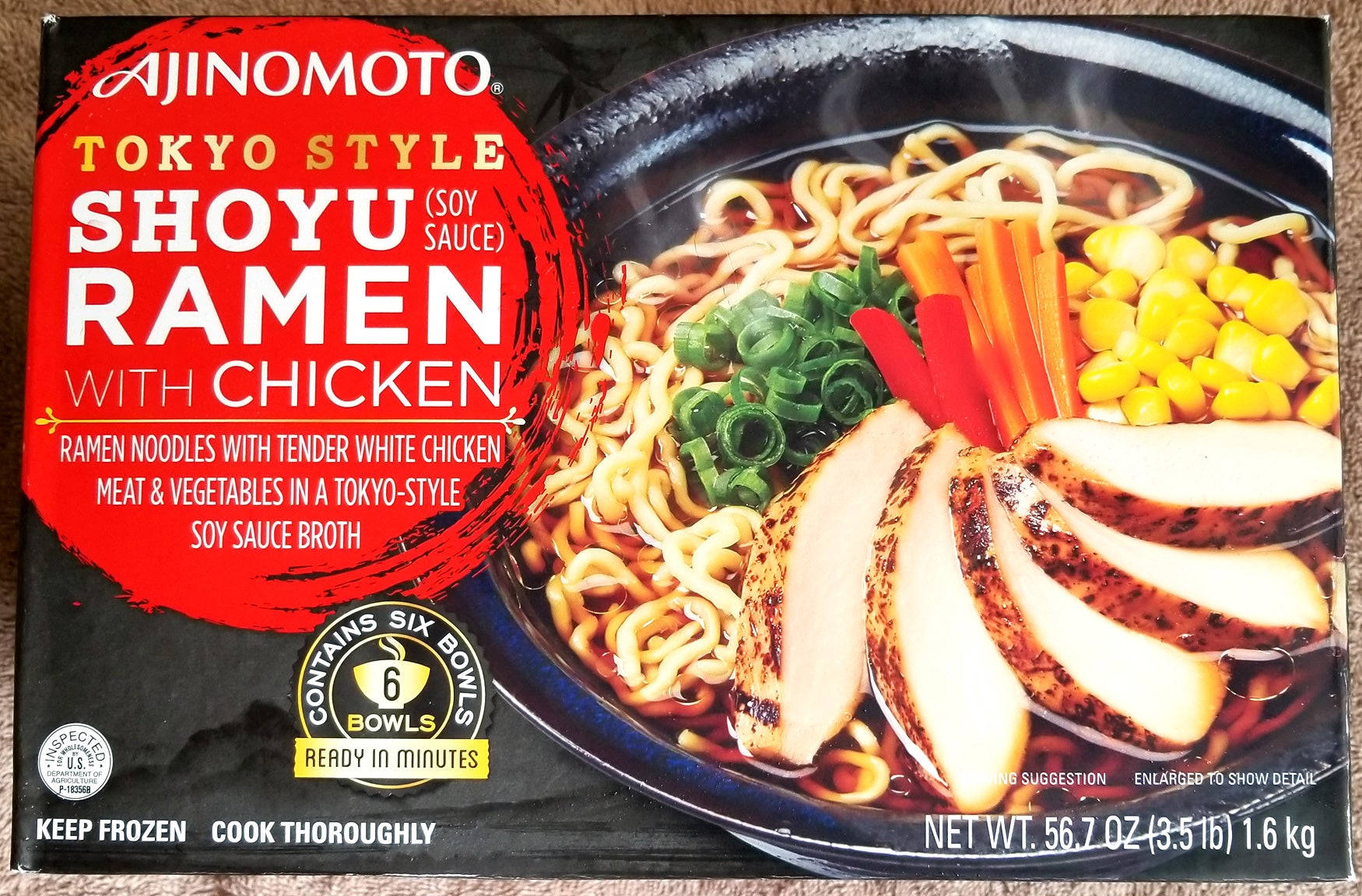 Ajinimoto Shoyu Chicken Ramen