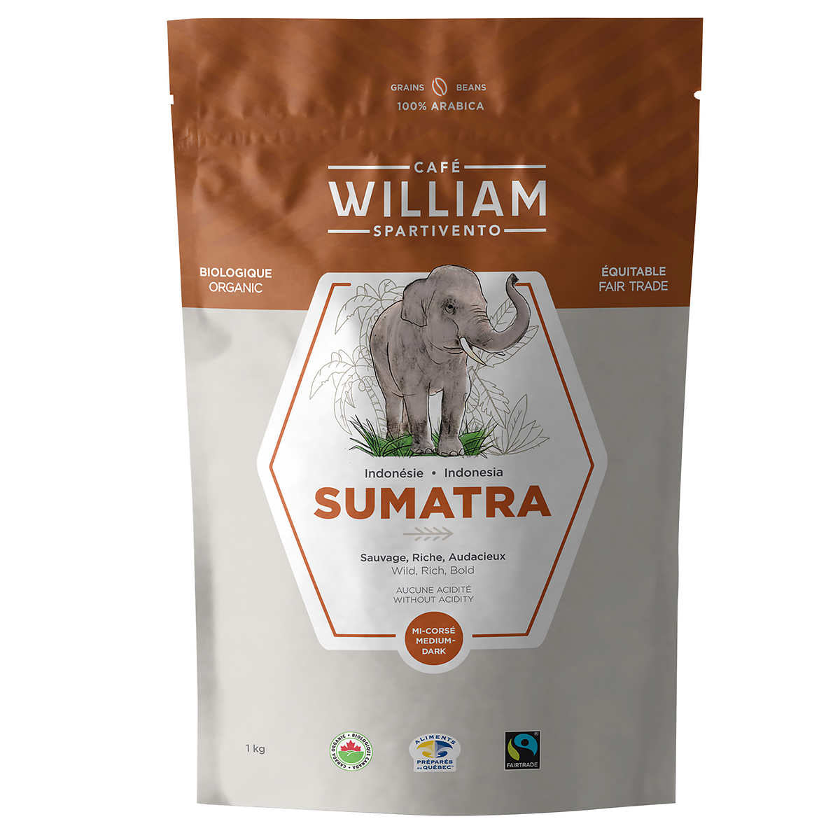 William Spartivento organic Sumatra coffee