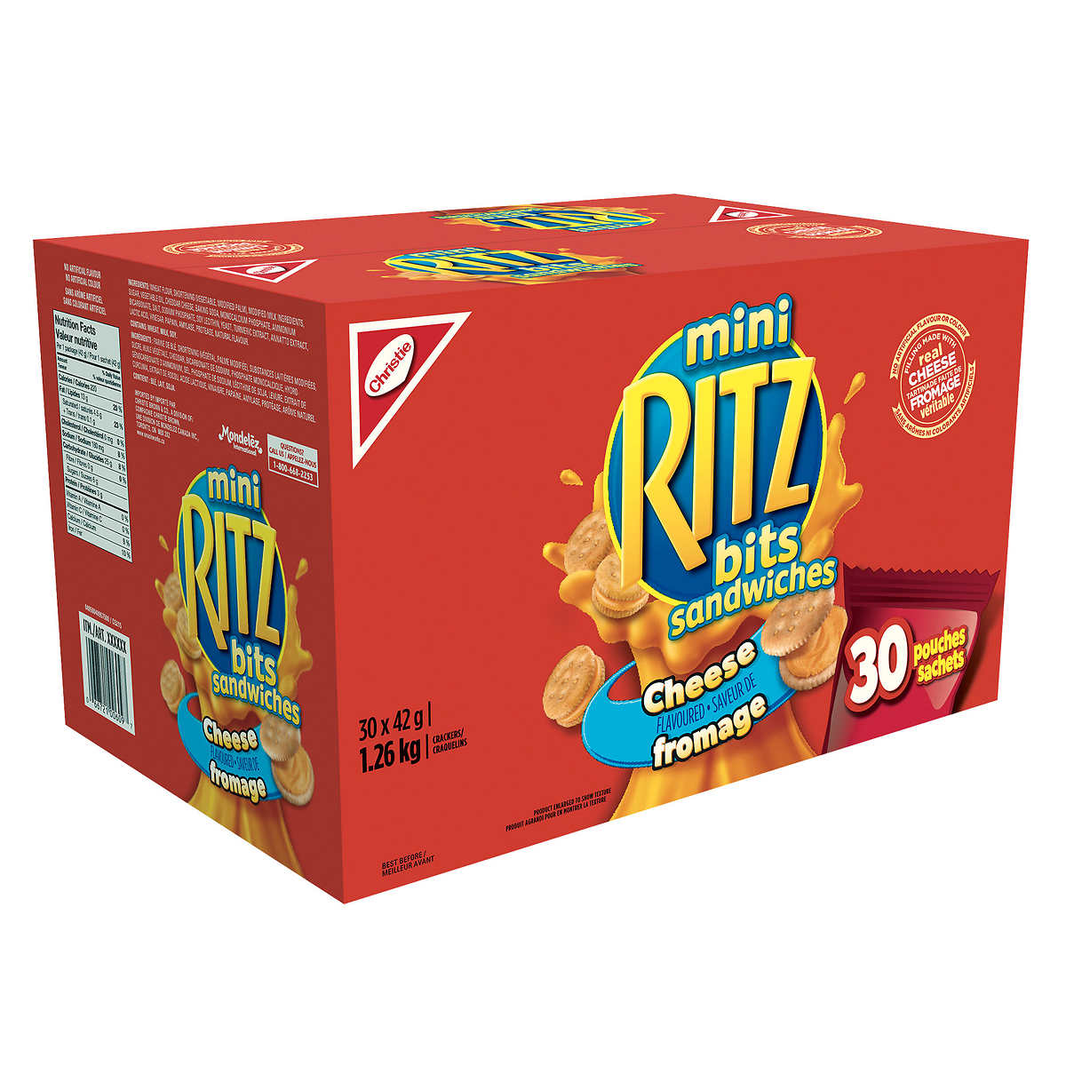Christie Ritz Bits Mini Sandwiches Cheese (30PK) 42G