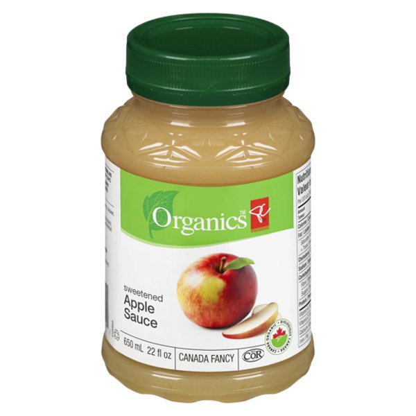 President's Choice Organics Sweetened Apple Sauce
