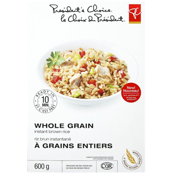 Presidents Choice Organic Whole Grain Instant Brown Rice