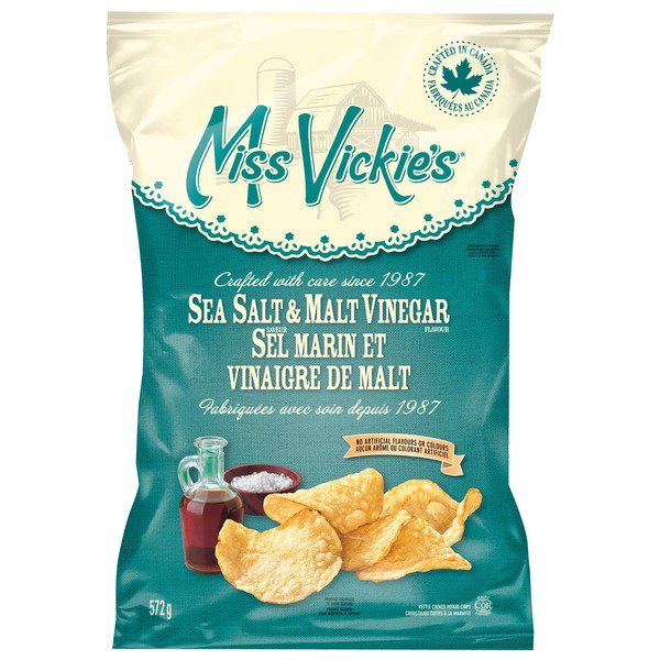 Miss Vickies Sea Salt & Malt Vinegar Potato Chips