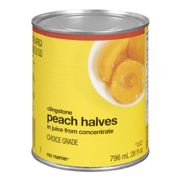 No Name Peach Halves in Juice (796mL)