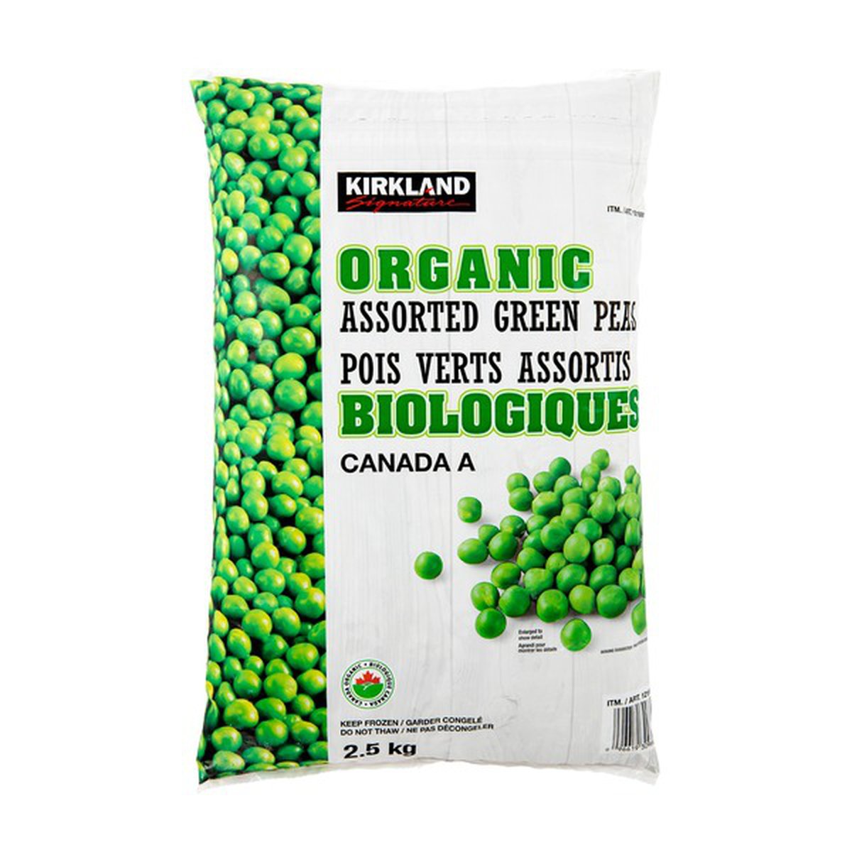 Kirkland Signature Organic Frozen Green Peas
