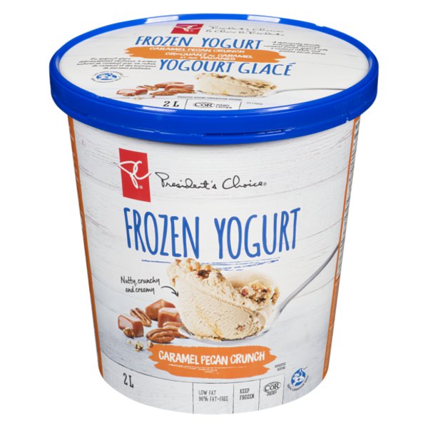 Presidents Choice Frozen Caramel Pecan Yogurt