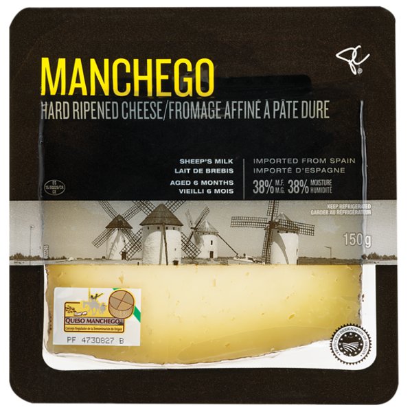 President's Choice Black Label Aged 6-Months Manchego Sheeps Milk Hard Ripened Cheese