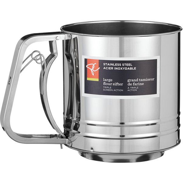 Presidents Choice Large Stainless Steel Flour Sifter