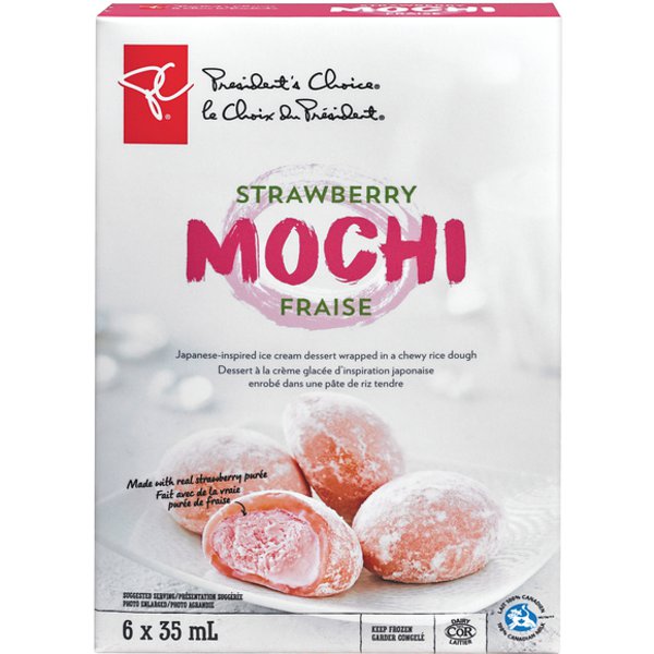 Presidents Choice Strawberry Mochi Ice Cream