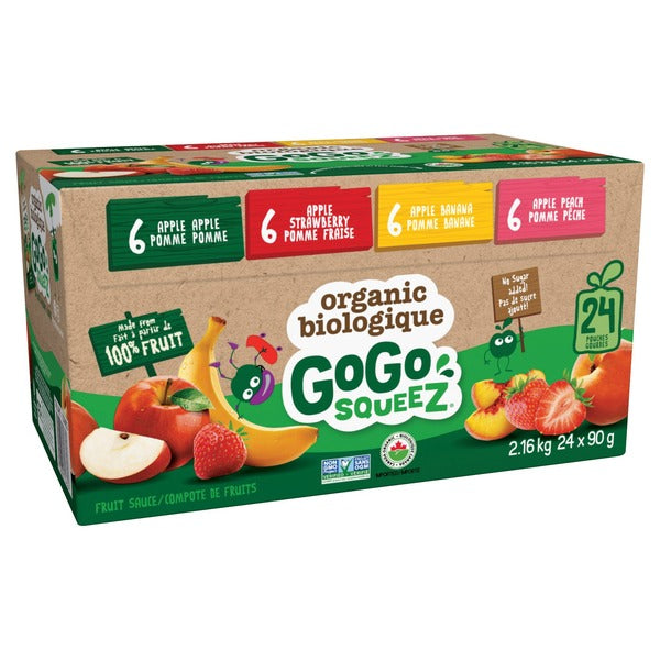 GoGo SqueeZ Organic Fruit Sauce Variety Pack