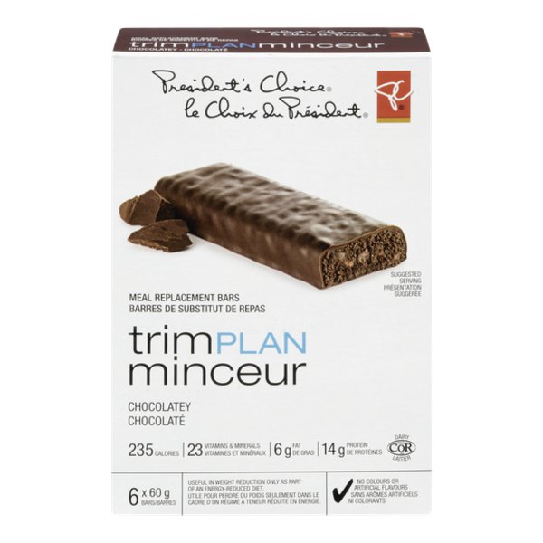 President's Choice Trim Plan Bars Chocolate