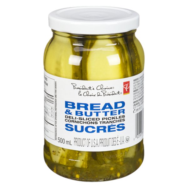 Presidents Choice Bread & Butter Pickles