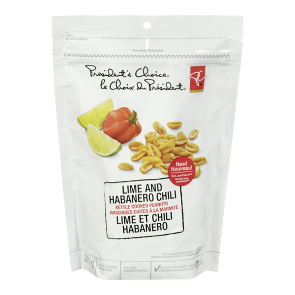 Presidents Choice Lime & Habanero Chili Kettle Cooked Peanuts