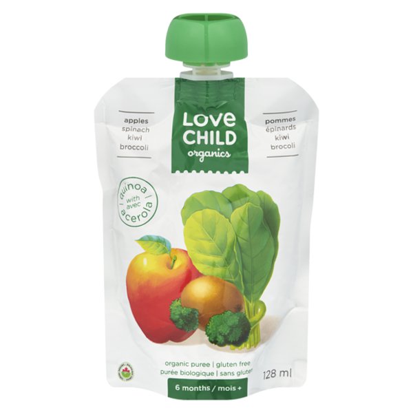 Love Child Organics Apple, Spinach, Kiwi & Br Super Blend Baby Food